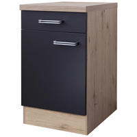 Unterschrank Elva anthrazit B/H/T: ca. 50x86x60 cm Elva - Eiche/anthrazit (50,00/86,00/60,00cm) - Flex-Well