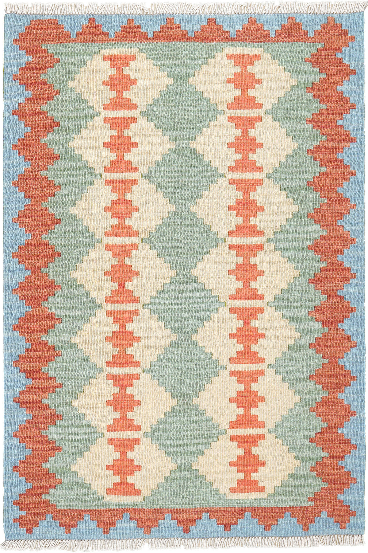 PersaTepp Teppich Kelim Gashgai rot B/H/L: ca. 80x1x118 cm Kelim Gashgai - beige/rot (118,00/80,00/1,00cm) - PersaTepp