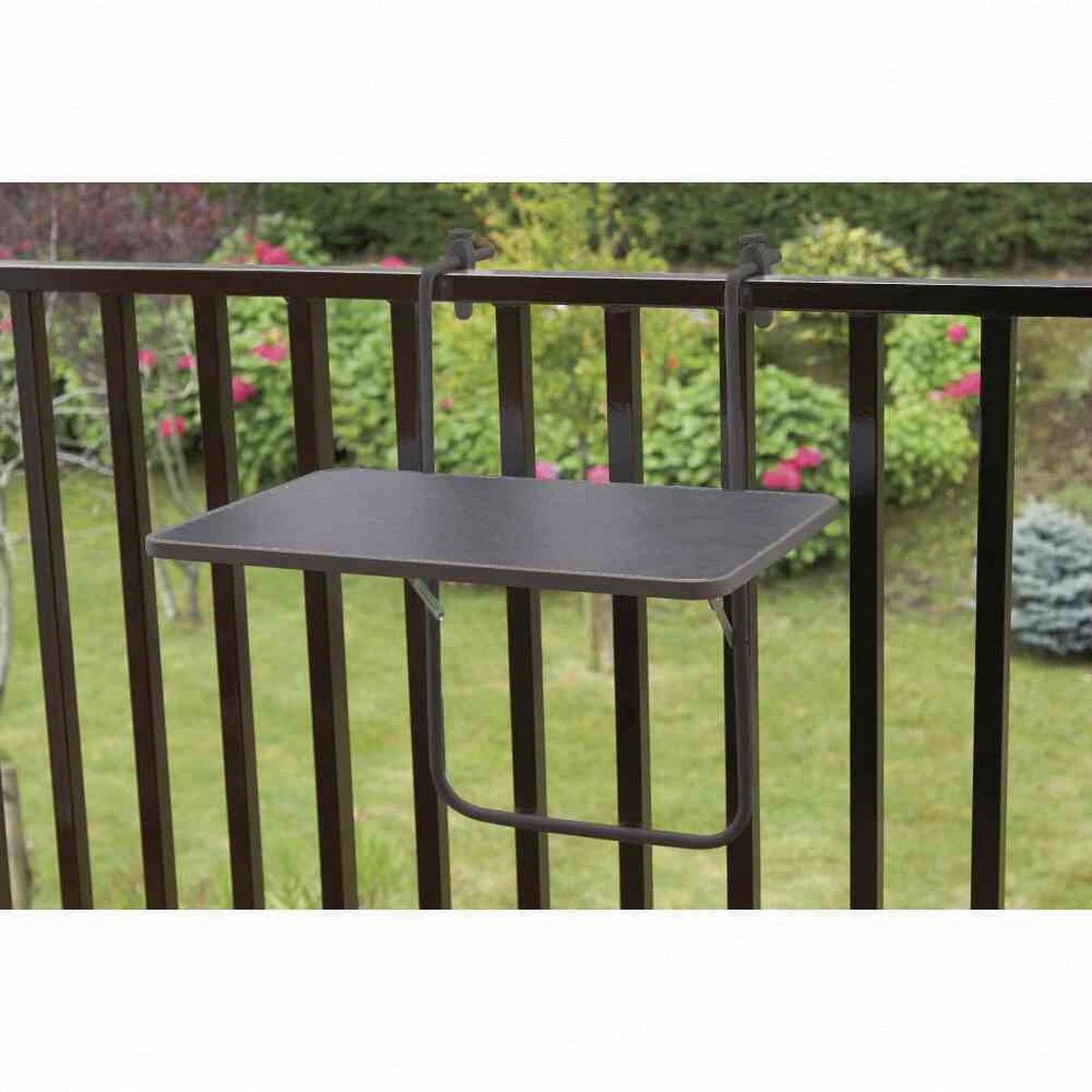 Alco Tisch anthrazit Kunststoff B/H/L: ca. 40x50x60 cm Balkonhängetisch - anthrazit (60,00/40,00/50,00cm) - Alco