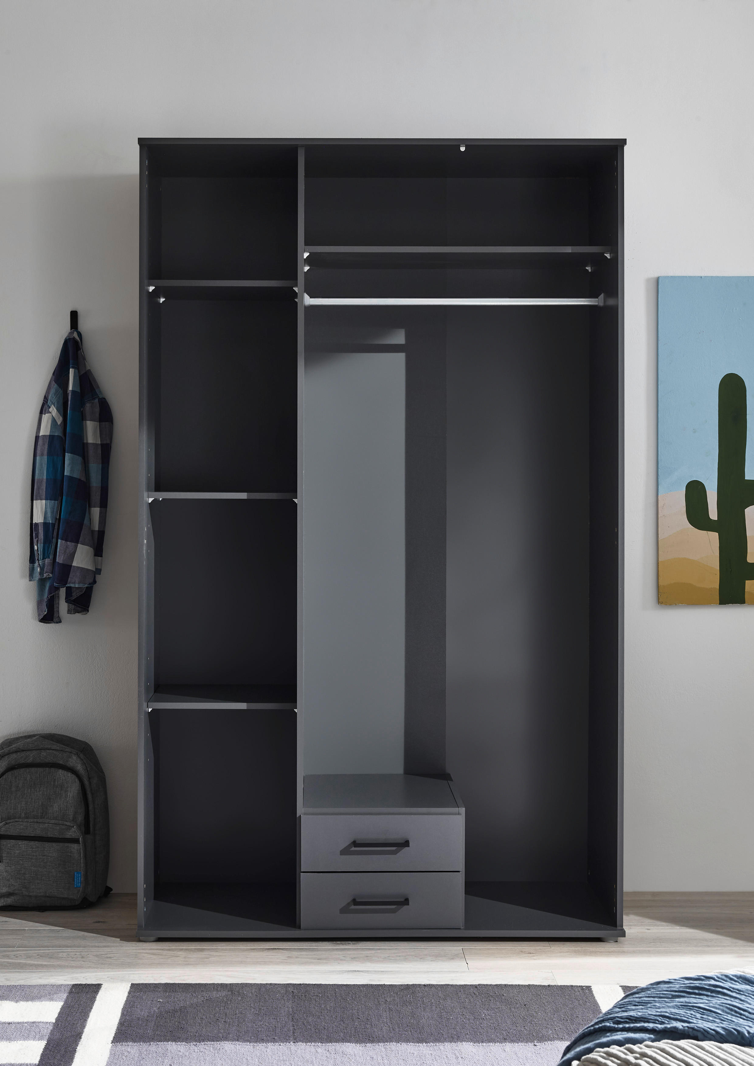 Kleiderschrank Laurie Eiche B/H/T: ca. 120x196x54 cm Laurie - Eiche (120,00/196,00/54,00cm)