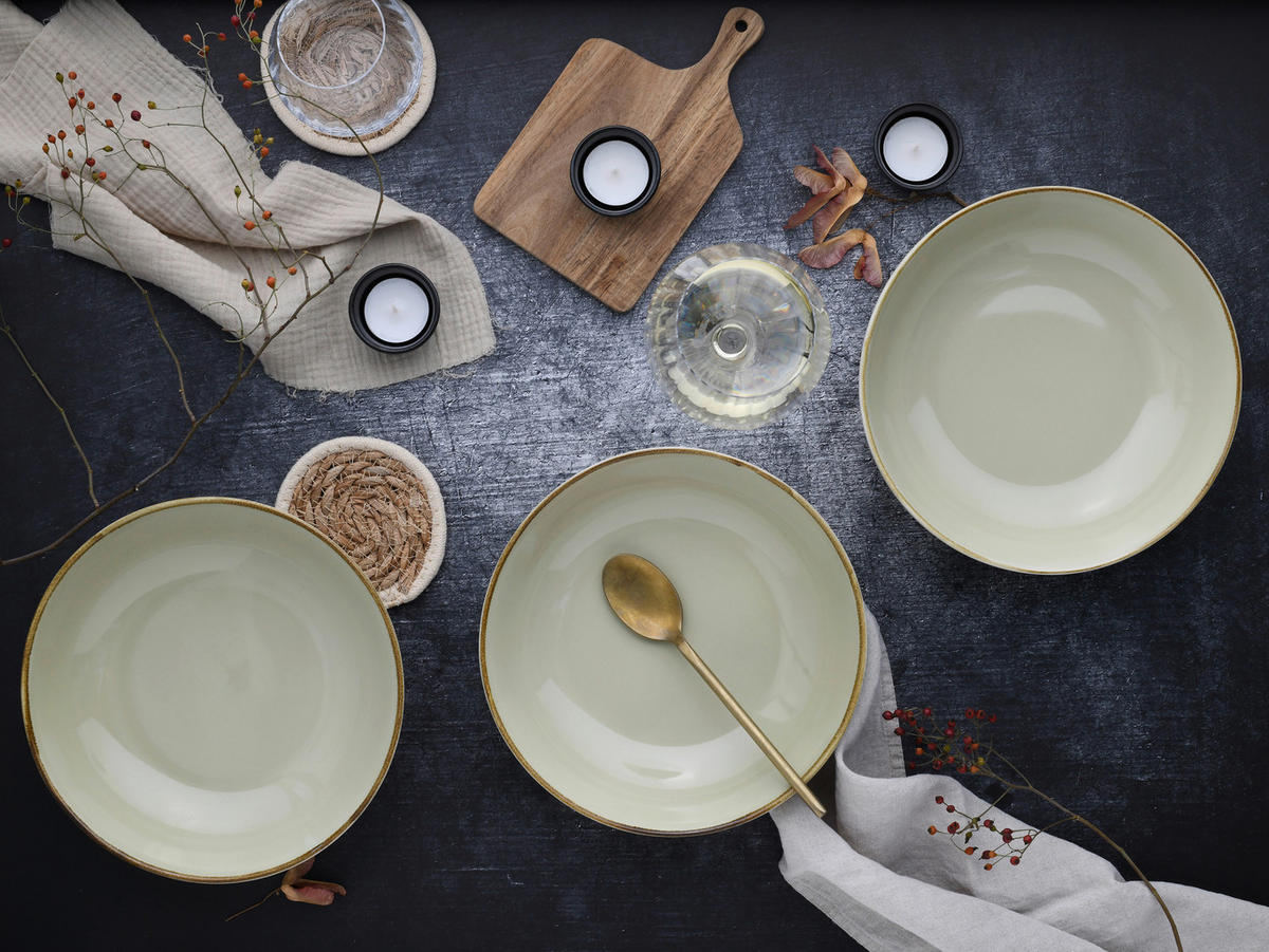 CreaTable Schüssel-Set Nature Collection Earth braun Steinzeug Nature Collection Earth - braun - CreaTable