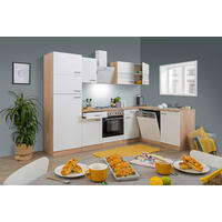 Respekta Winkelküche Economy weiß matt B/H/T/L: ca. 280x200x60x172 cm Economy - Eiche/weiß (172,00/280,00/200,00cm) - Respekta