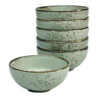 CreaTable Schalen-Set NATURE COLLECTION grau Steinzeug D: ca. 11,5 cm NATURE COLLECTION - grau (11,50cm) - CreaTable
