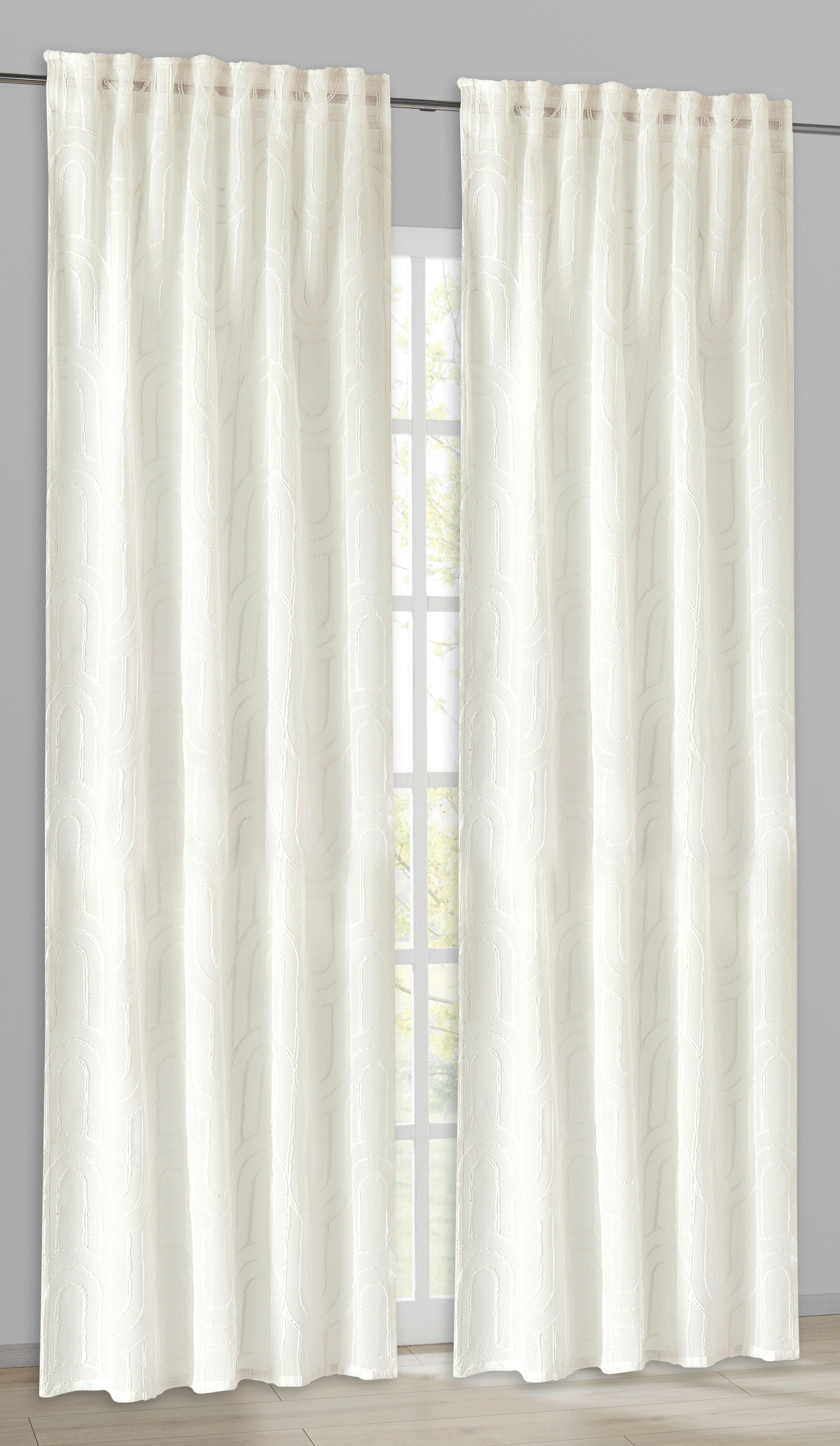 Esprit Kombivorhang E-Joly weiß B/L: ca. 130x250 cm E-Joly - weiß (130,00/250,00cm) - Esprit