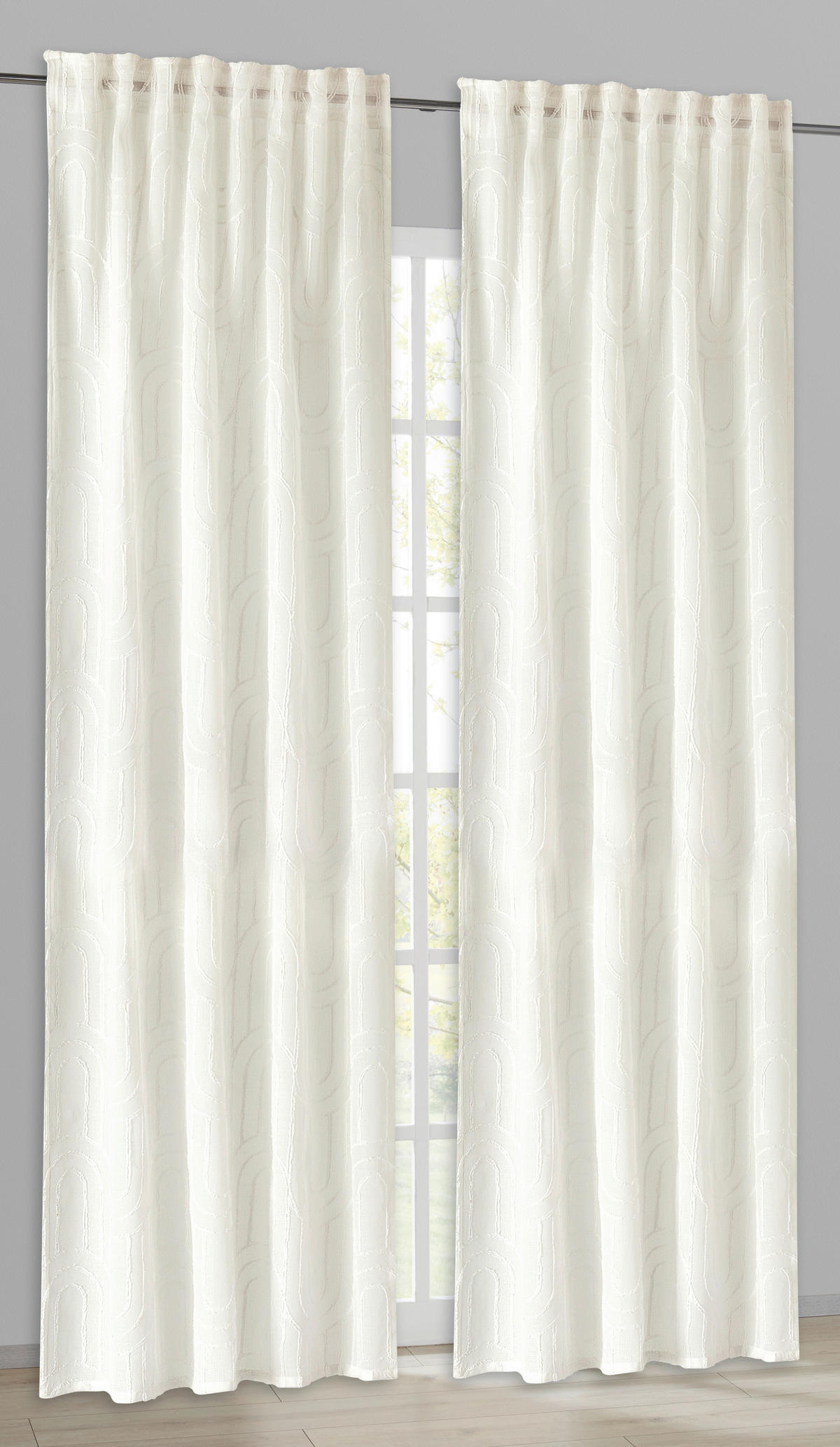 Esprit Kombivorhang E-Joly weiß B/L: ca. 130x250 cm E-Joly - weiß (130,00/250,00cm) - Esprit