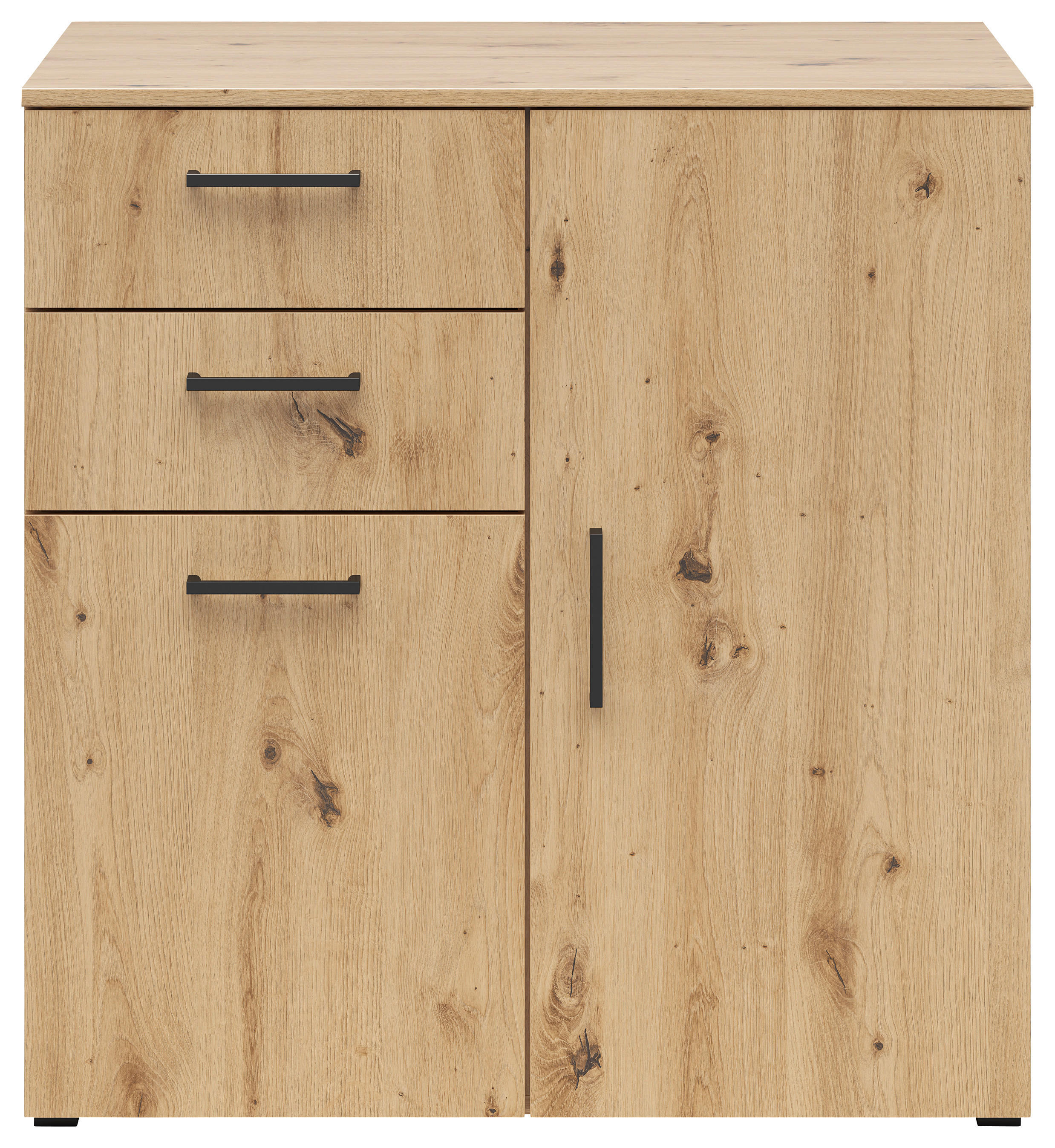 Kommode Multi-Stauraum Typ 27 Eiche Artisan Nachbildung B/H/T: ca. 80x83x52 cm Multi-Stauraum Typ 27 - Eiche (80,00/83,00/52,00cm)