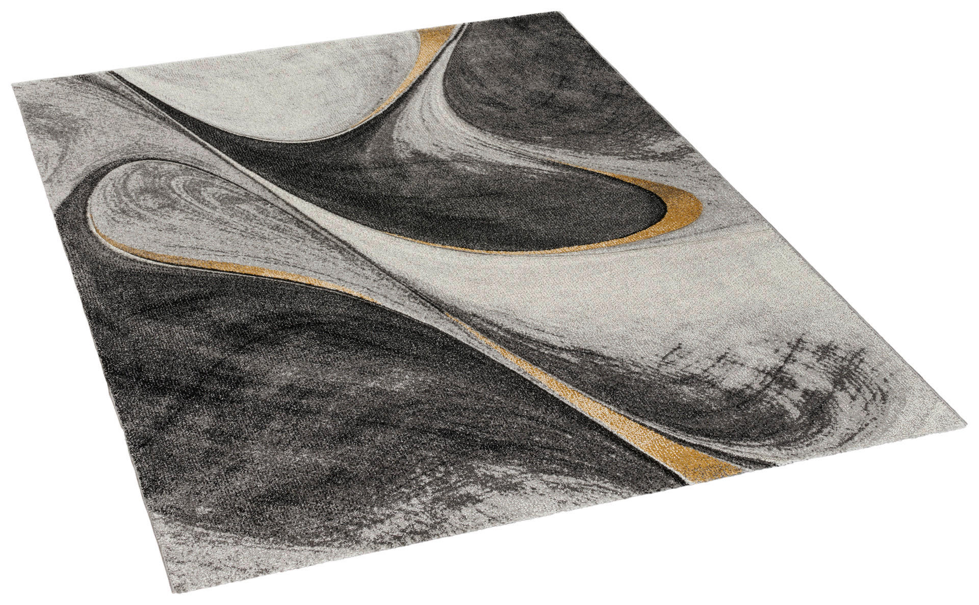 Webteppich Casino grau B/L: ca. 120x170 cm Casino - gold/grau (120,00/170,00cm)