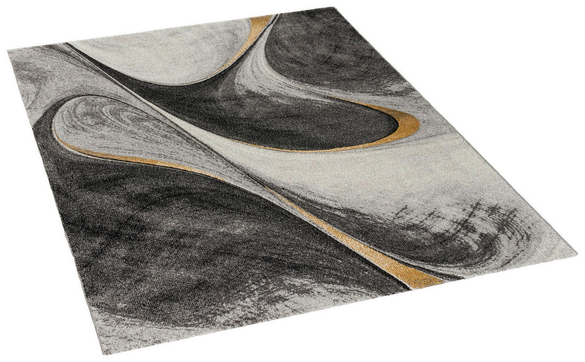 Webteppich Casino grau B/L: ca. 120x170 cm Casino - gold/grau (120,00/170,00cm)