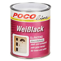 Weißlack weiß glänzend ca. 0,75 l Weißlack 750ml (LH) - weiß (750ml)