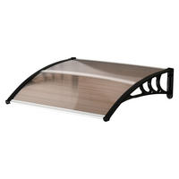 Outsunny Haustürvordach braun B/H/L: ca. 80x23x120 cm ca. 2 kg Haustürvordach MHB70-011V02BN - braun (120,00/80,00/23,00cm) - Outsunny