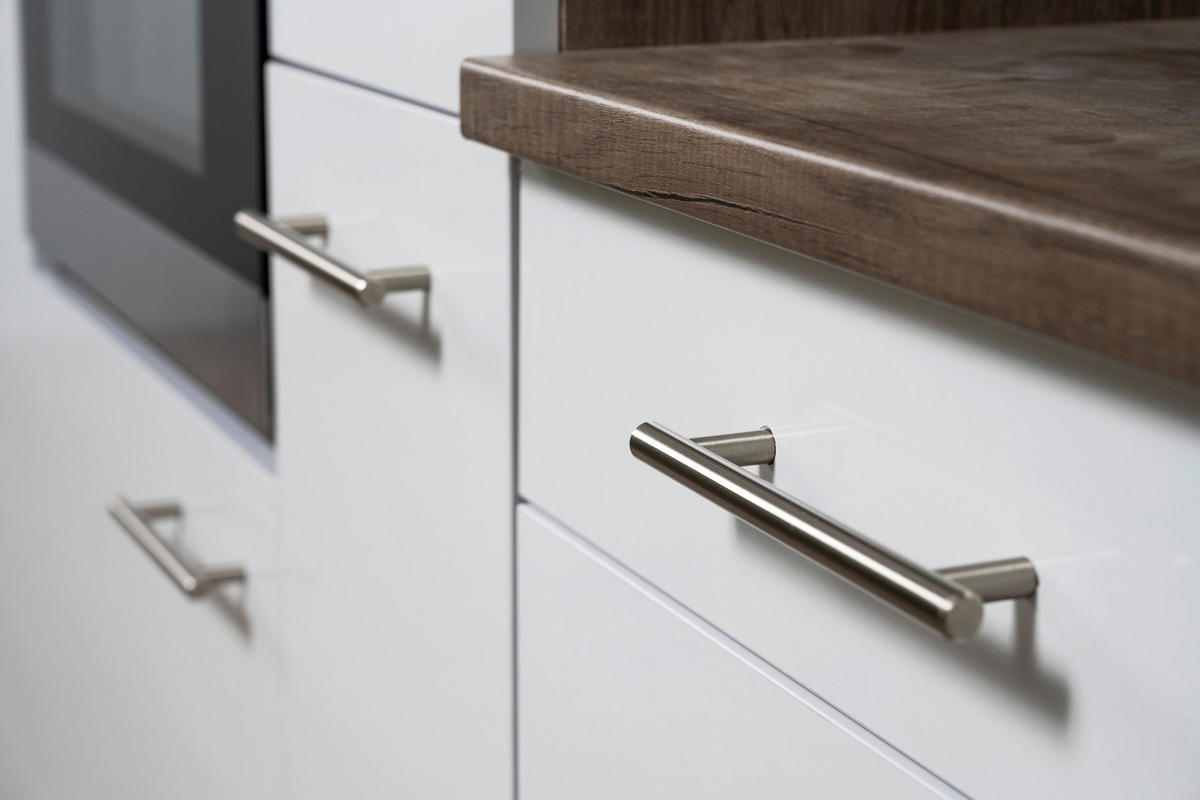 Respekta Winkelküche KBL310EYWS weiß B/H/T: ca. 310x205x172 cm KBL310EYWS - Eiche/weiß (310,00/205,00/172,00cm) - Respekta