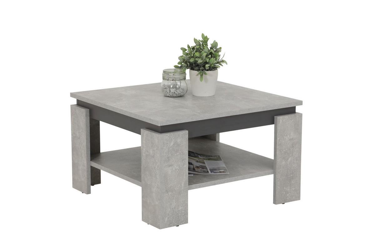 Couchtisch Tim III Beton anthrazit B/H/T: ca. 86x41x68 cm Tim III - Beton/anthrazit (86,00/41,00/68,00cm) - Hela