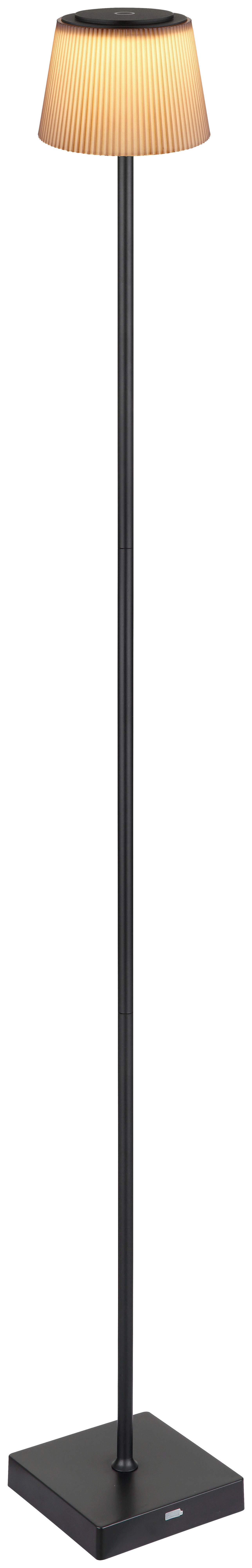 GLOBO LED-Stehleuchte braun schwarz Kunststoff Metall B/H/T: ca. 14x120x14 cm 1 Brennstellen GREGOIR - braun/schwarz (14,00/120,00/14,00cm) - GLOBO