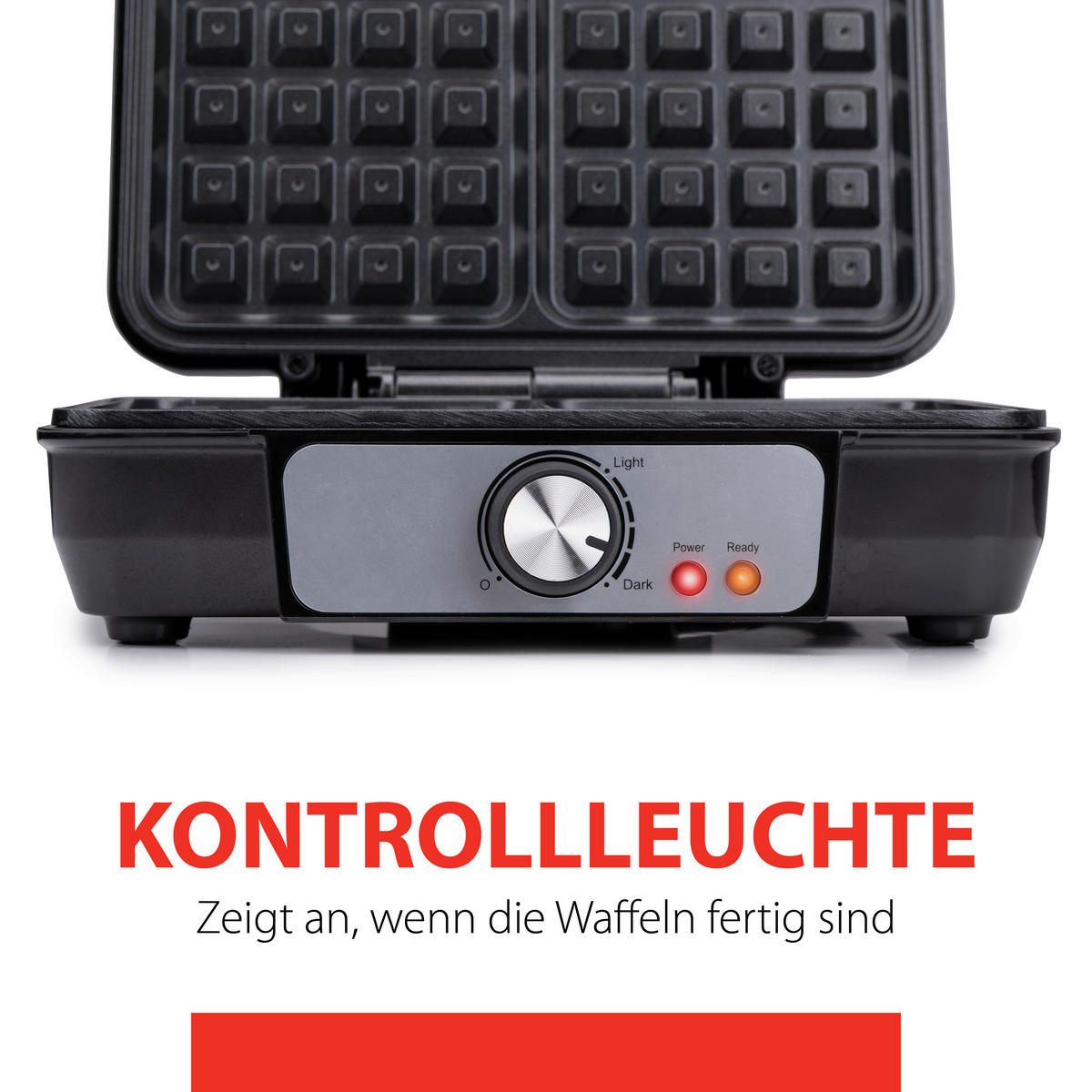 alpina Waffelautomat schwarz Alu B/H/L: ca. 24x10x24 cm Belgisches_Doppel-Waffeleisen - schwarz (24,00/24,00/10,00cm) - alpina
