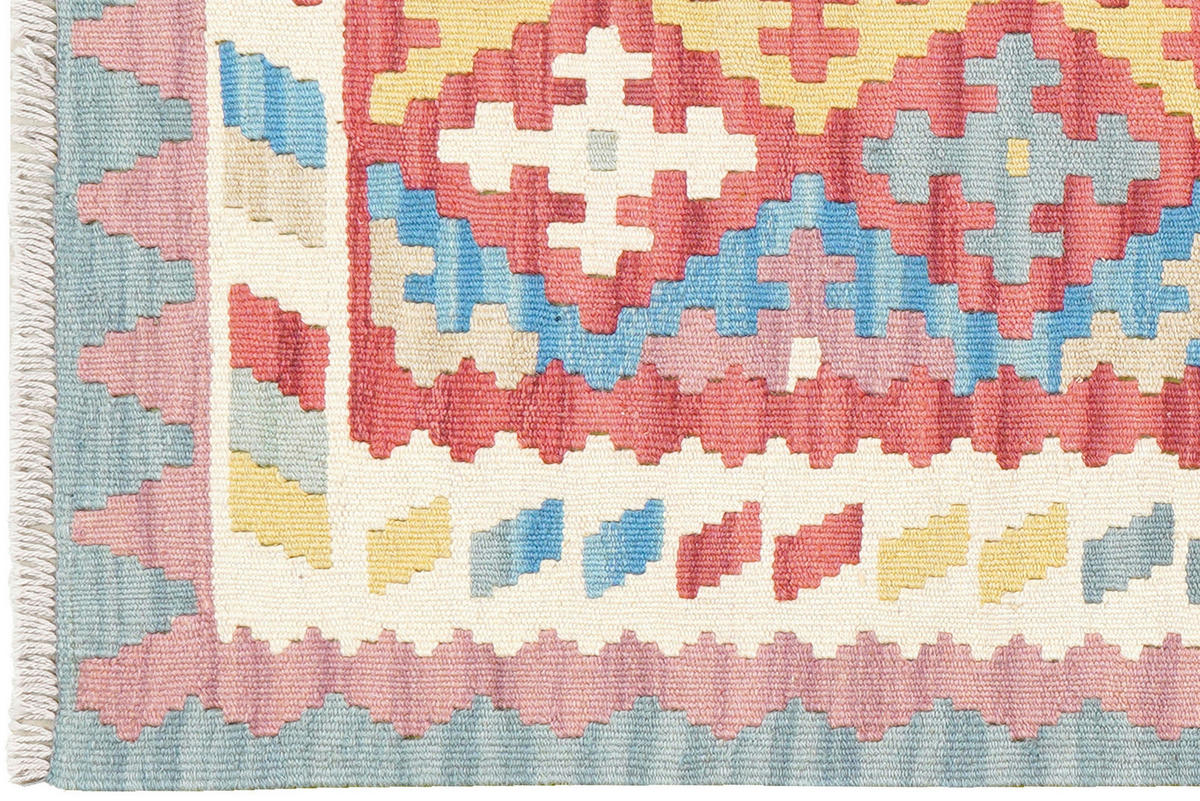 PersaTepp Teppich Kelim Gashgai beige B/H/L: ca. 85x1x119 cm Kelim Gashgai - beige/rot (119,00/85,00/1,00cm) - PersaTepp