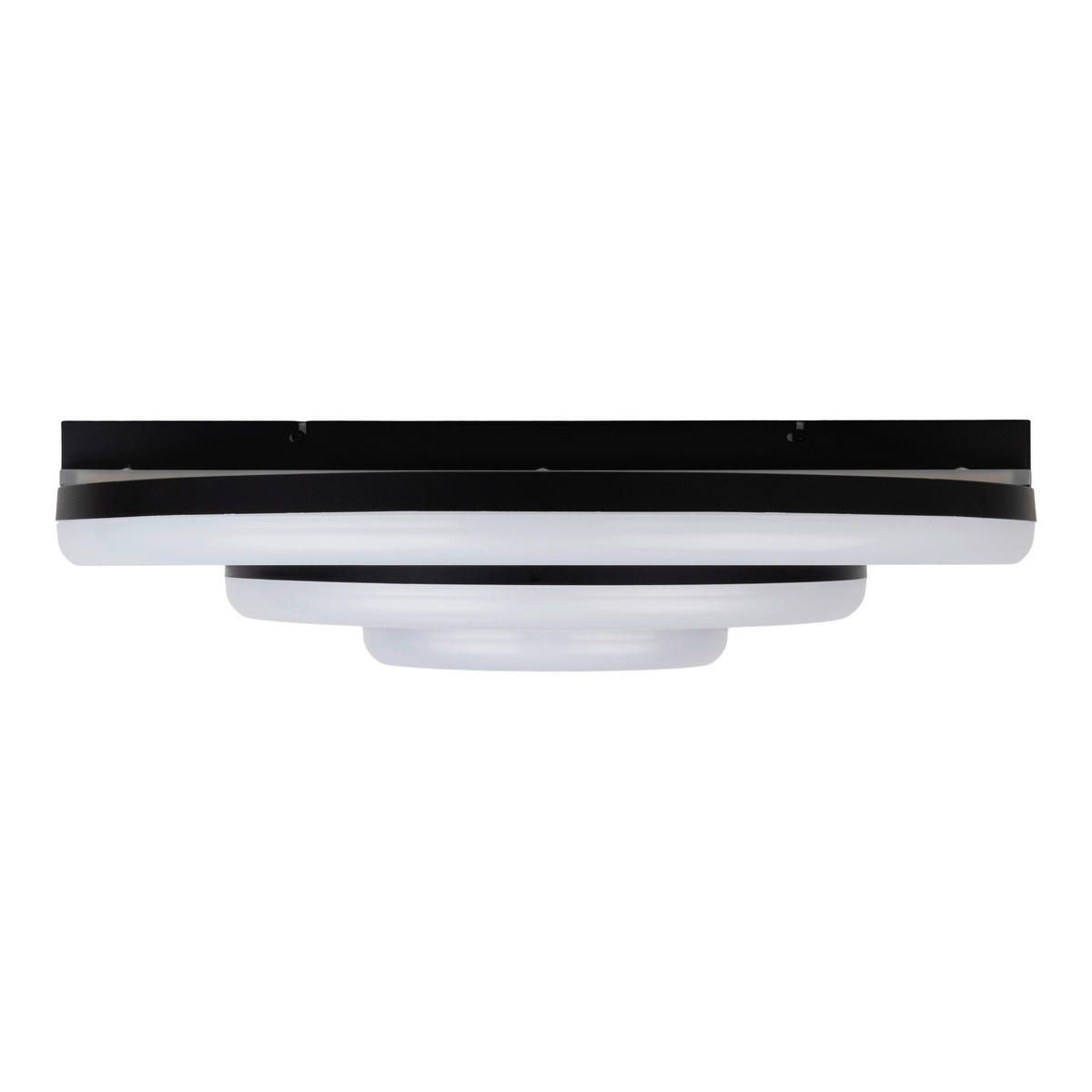 Näve Leuchten Deckenleuchte 1403522 schwarz Kunststoff Metall B/H/T: ca. 60x15,5x60 cm 5 Brennstellen Circulo - schwarz (60,00/15,50/60,00cm) - Näve Leuchten