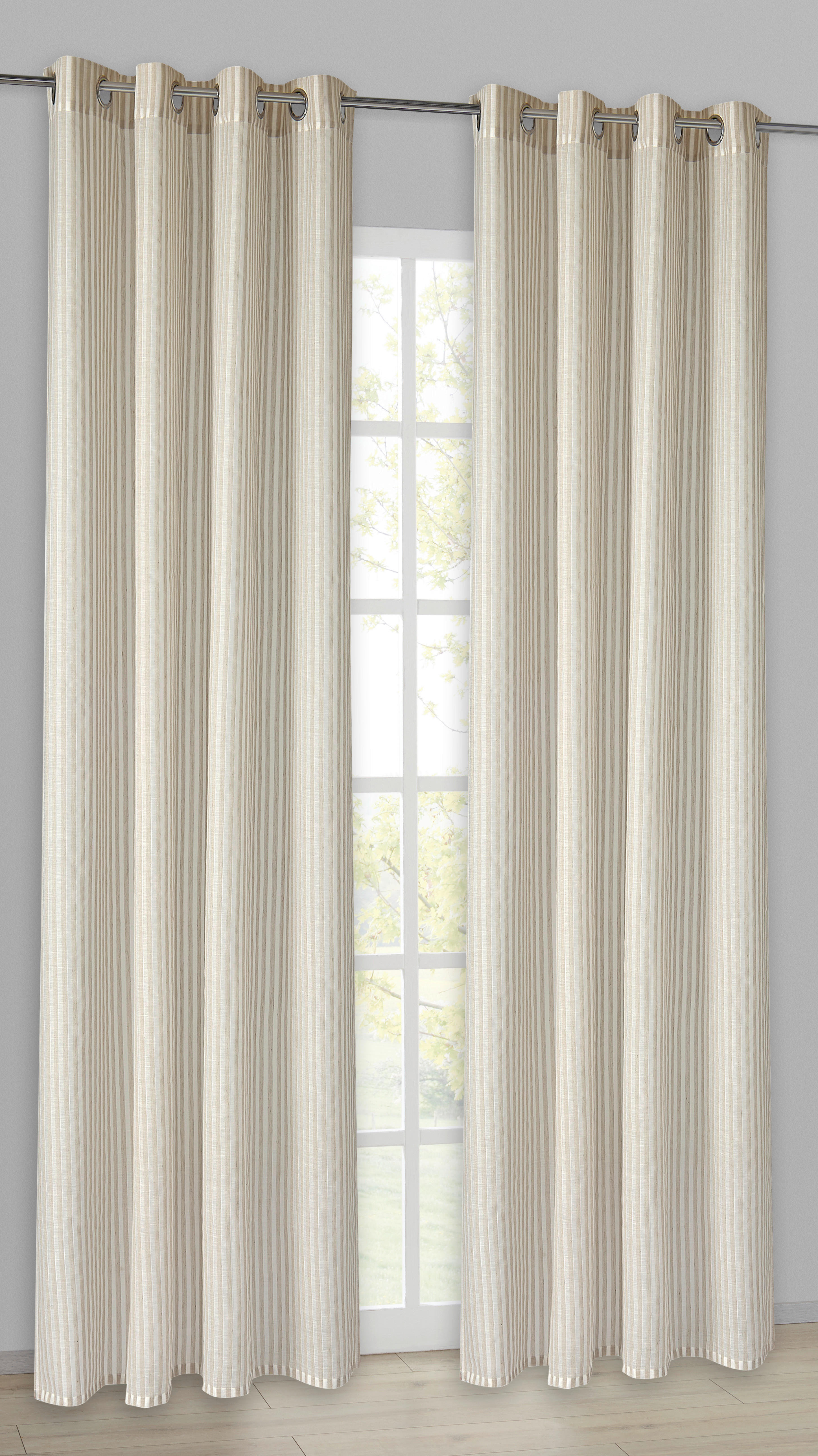 Esprit Ösenvorhang E-Sulva beige B/L: ca. 140x250 cm E-Sulva - beige (140,00/250,00cm) - Esprit