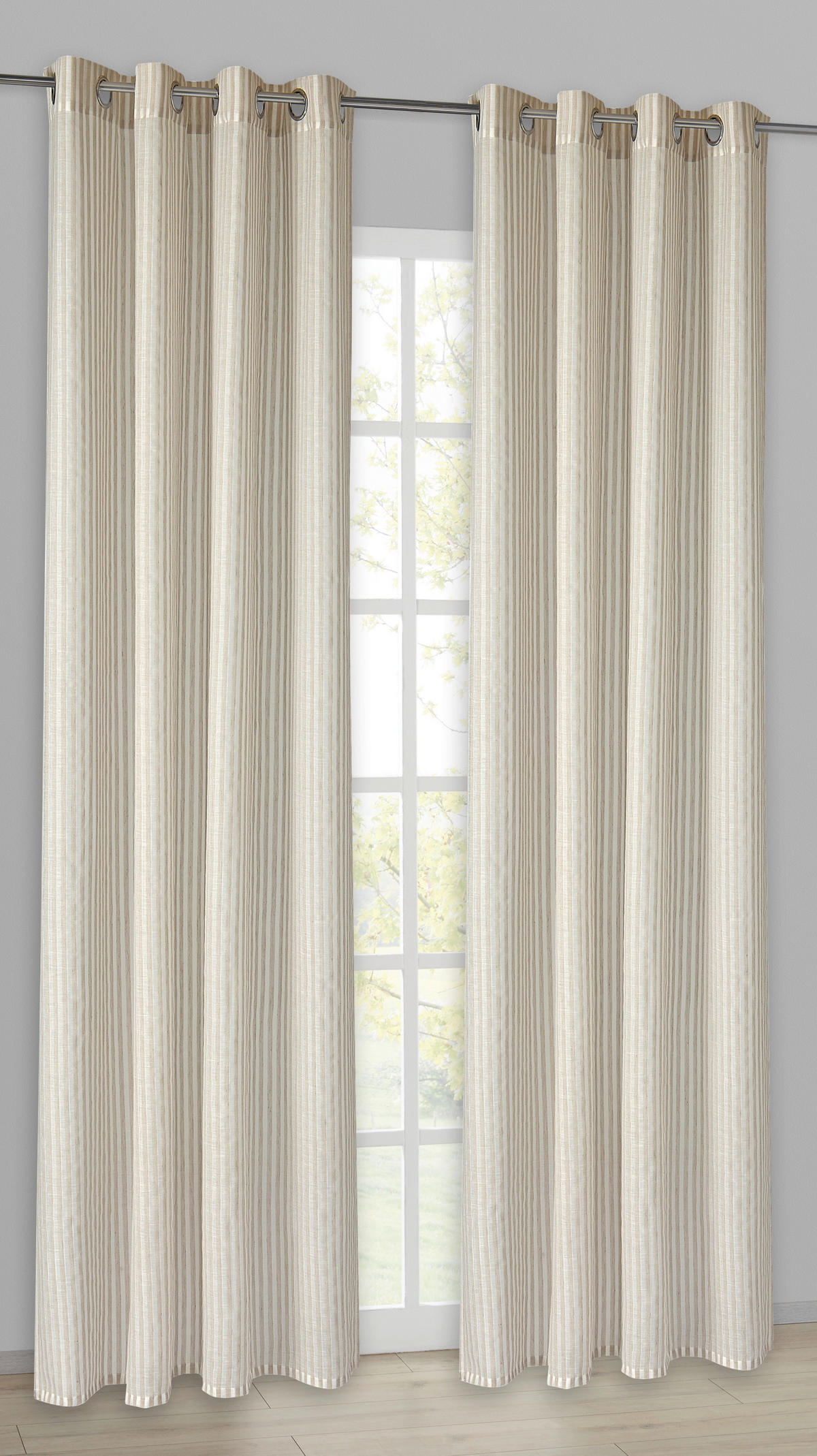 Esprit Ösenvorhang E-Sulva beige B/L: ca. 140x250 cm E-Sulva - beige (140,00/250,00cm) - Esprit