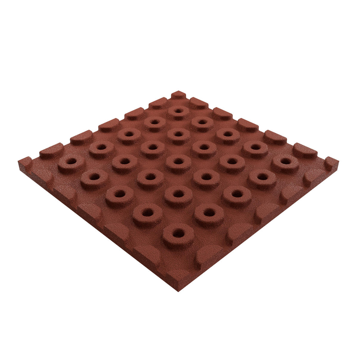 Anti-Trauma Play Bodenfliesen rot B/L: ca. 40x40 cm Bodenfliesenset_7Stck. - rot (40,00/40,00/2,50cm) - Anti-Trauma Play