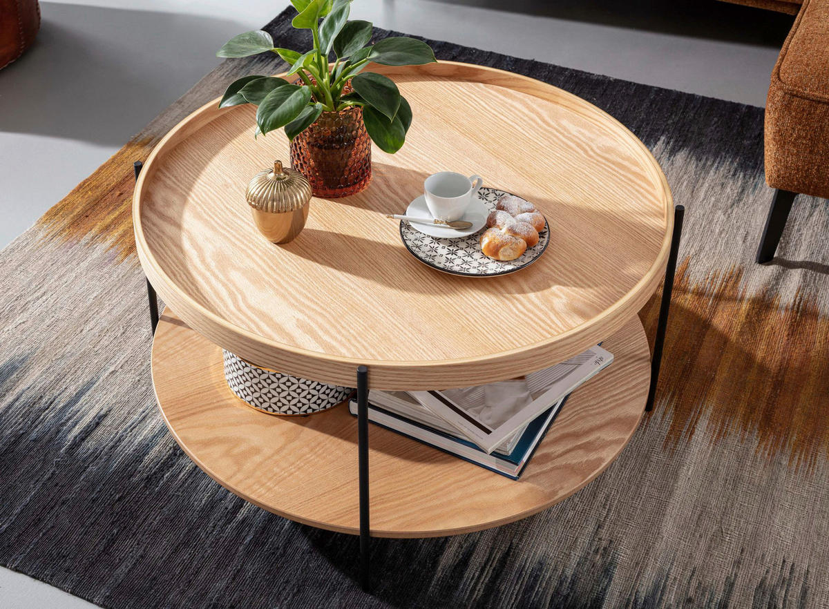 Couchtisch braun B/H/T: ca. 78x40x78 cm Couchtisch - braun (78,00/40,00/78,00cm) - Wohnling