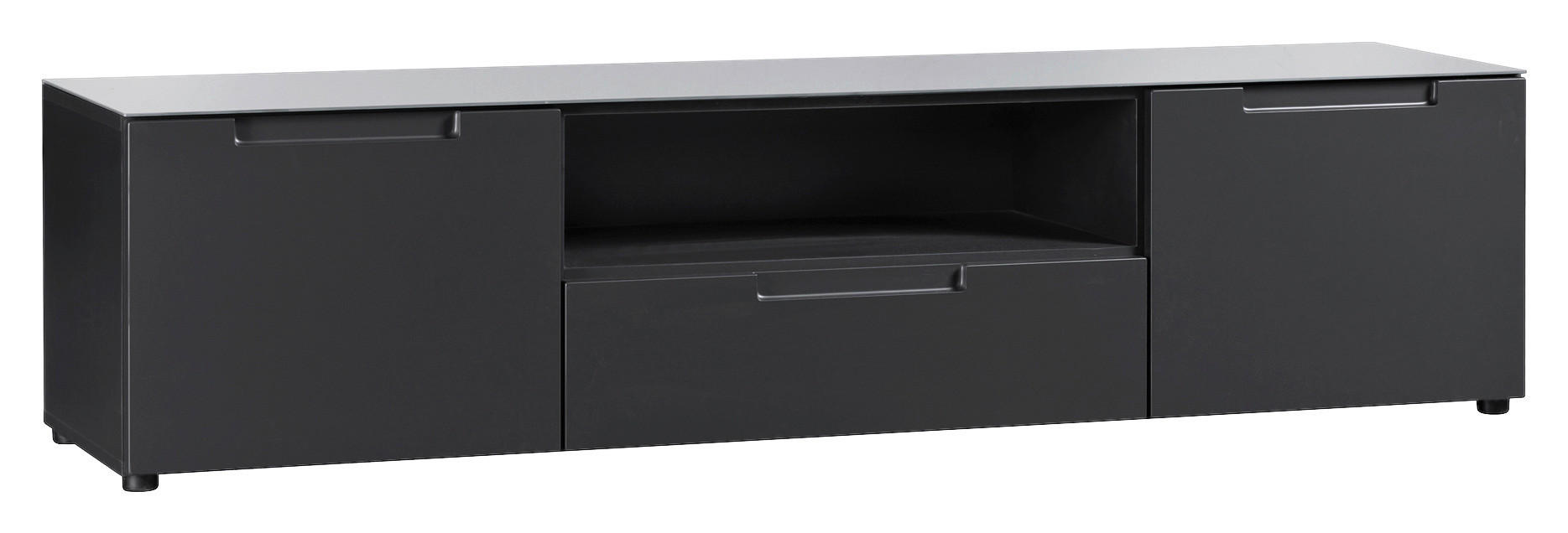 TV-Lowboard Mailand anthrazit B/H/T: ca. 168x41x40 cm Mailand - anthrazit (168,00/41,00/40,00cm)