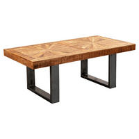 Couchtisch natur grau lackiert B/H/T: ca. 105x40x55 cm Couchtisch - natur/grau (105,00/40,00/55,00cm) - Wohnling