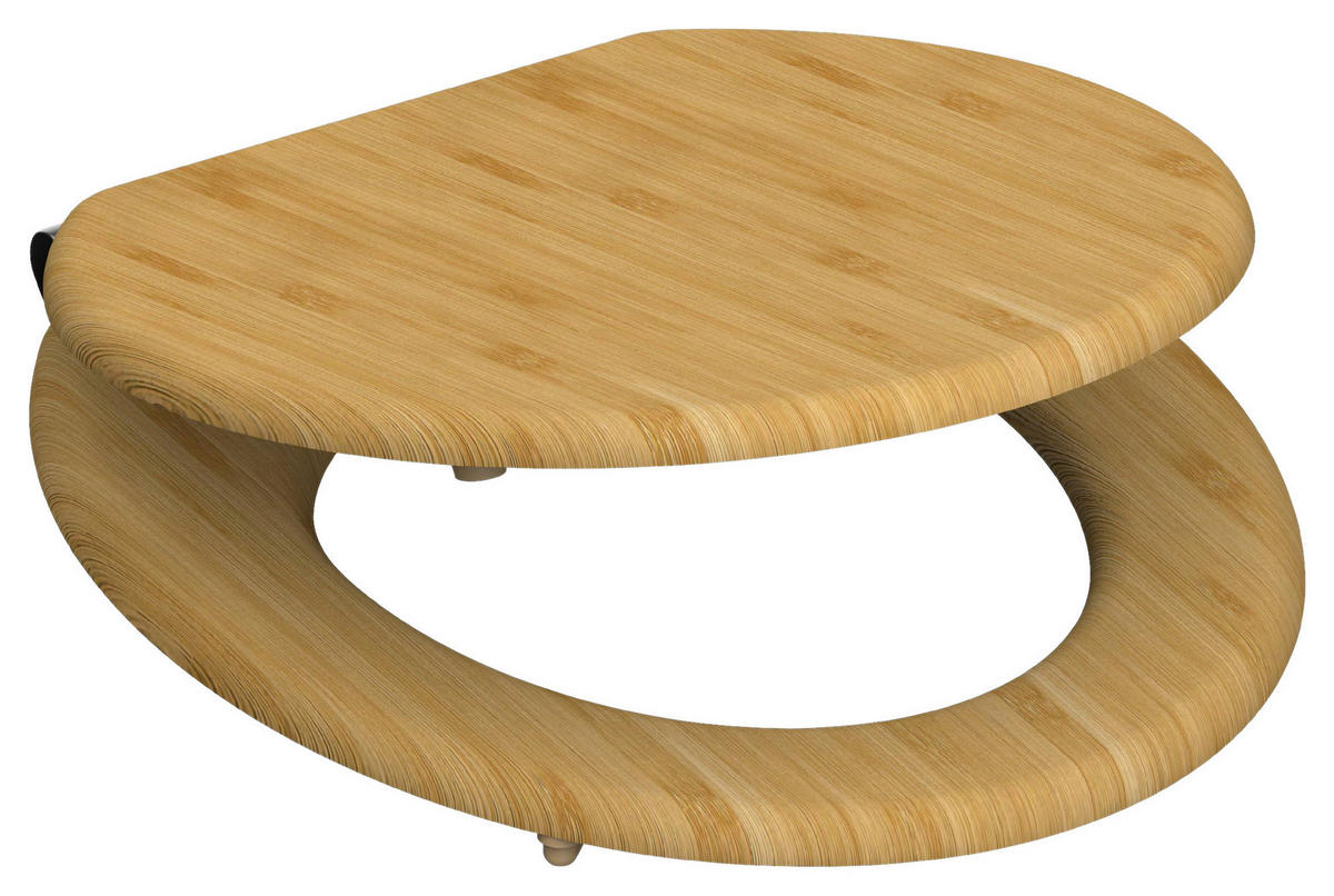 WC-Sitz braun Bambus B/H/T: ca. 37x5,5x42,5 cm WC-Sitz_Bamboo - braun (37,00/5,50/42,50cm) - SCHÜTTE