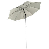 VCM Balkon-Sonnenschirm beige Stahl H/D: ca. 280x180 cm Balkon-Sonnenschirm - beige (180,00/280,00cm) - VCM