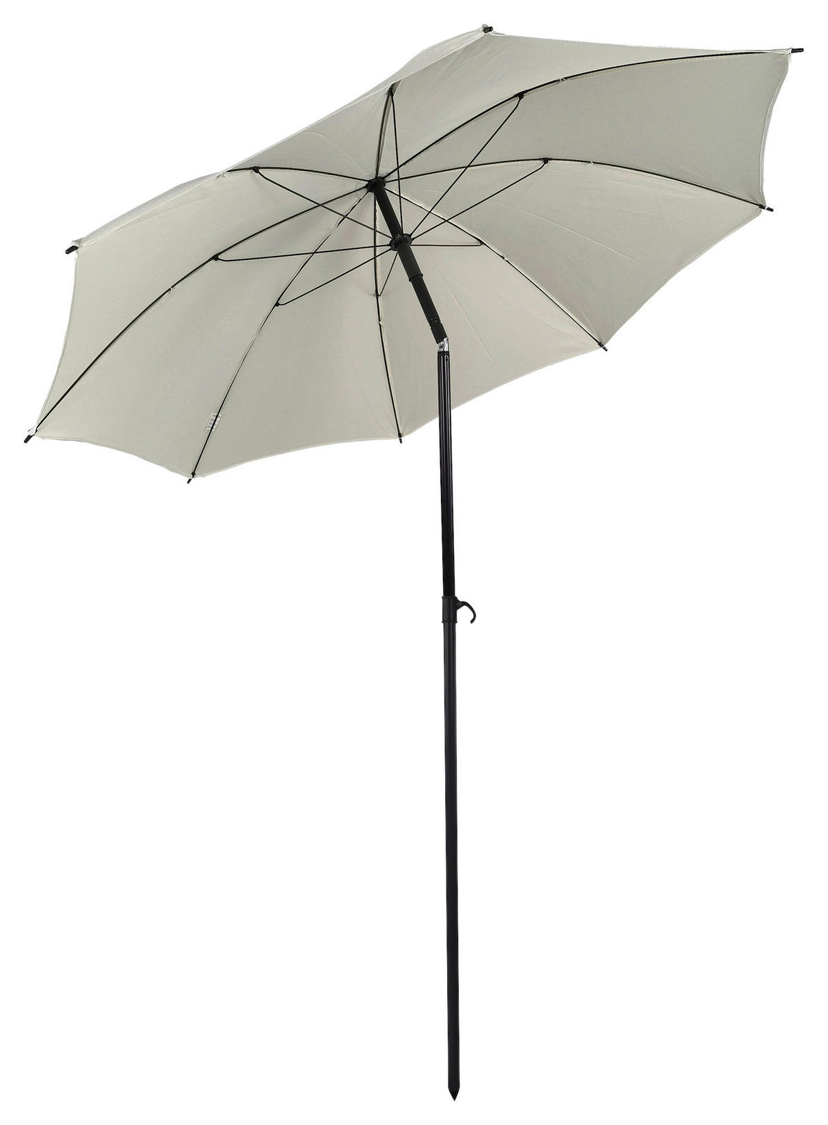 VCM Balkon-Sonnenschirm beige Stahl H/D: ca. 280x180 cm Balkon-Sonnenschirm - beige (180,00/280,00cm) - VCM