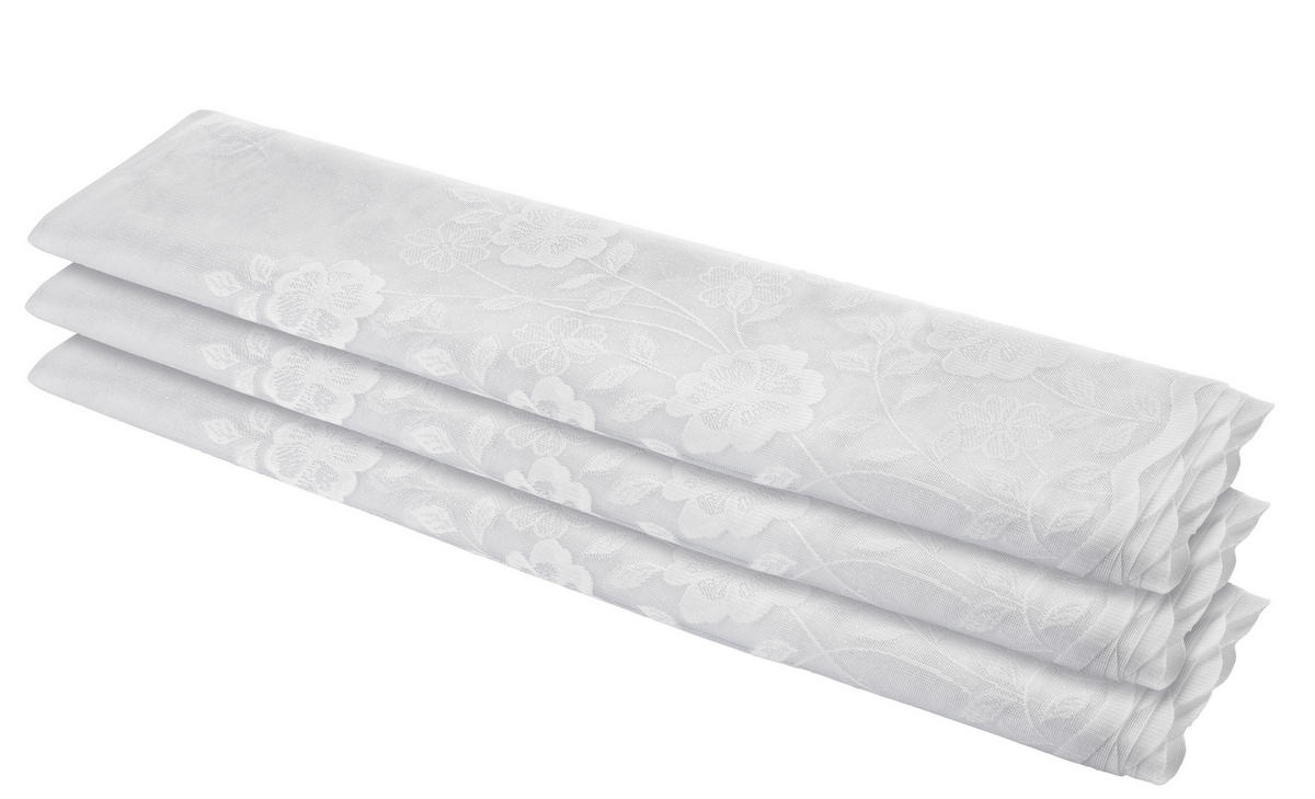 Store-Meterware Blume weiß H: ca. 245 cm Blume - weiß (245,00cm)