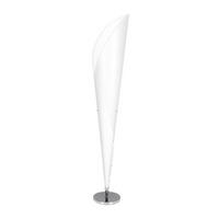 Näve Leuchten Stehleuchte NV210623 weiß Metall Kunststoff H/D: ca. 162x30 cm 1 Brennstellen Tulip - weiß (30,00/162,00cm) - Näve Leuchten