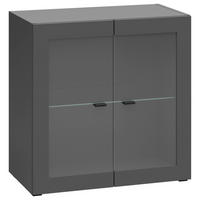 Vitrine System 64 anthrazit matt B/H/T: ca. 64x64x35 cm System 64 - anthrazit (64,00/64,00/35,00cm)
