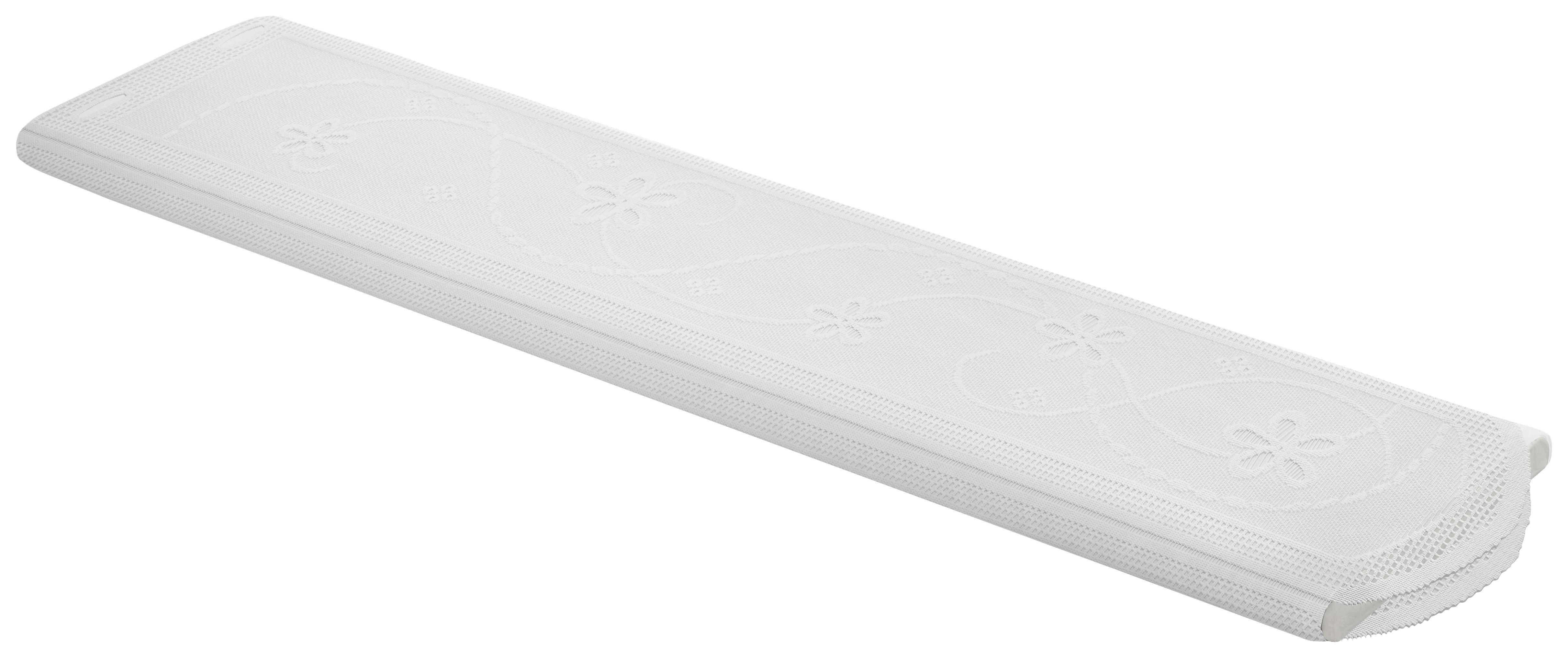 Scheibengardinen-Meterware weiß H: ca. 75 cm Scheibengardine - weiß (75,00cm)