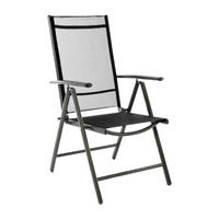 VCM Klappsessel anthrazit Aluminium B/H/T: ca. 56x105x65 cm Klappsessel - anthrazit (56,00/105,00/65,00cm) - VCM