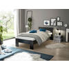 Futonbett Cannes schwarz Liegefläche B/L: ca. 90x200 cm Cannes - schwarz (95,00/71,00/204,00cm)