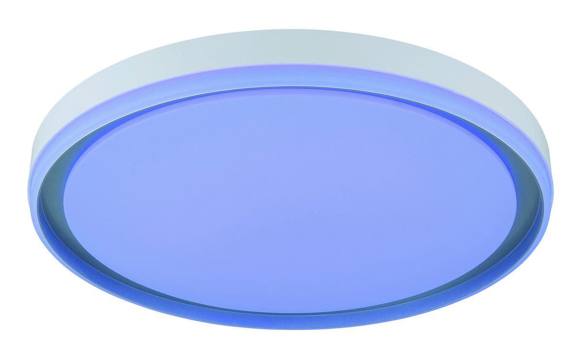 GLOBO Deckenventilator Deckenleuchte-Janice - weiß/silber (51,00/9,00/50,50cm) - GLOBO