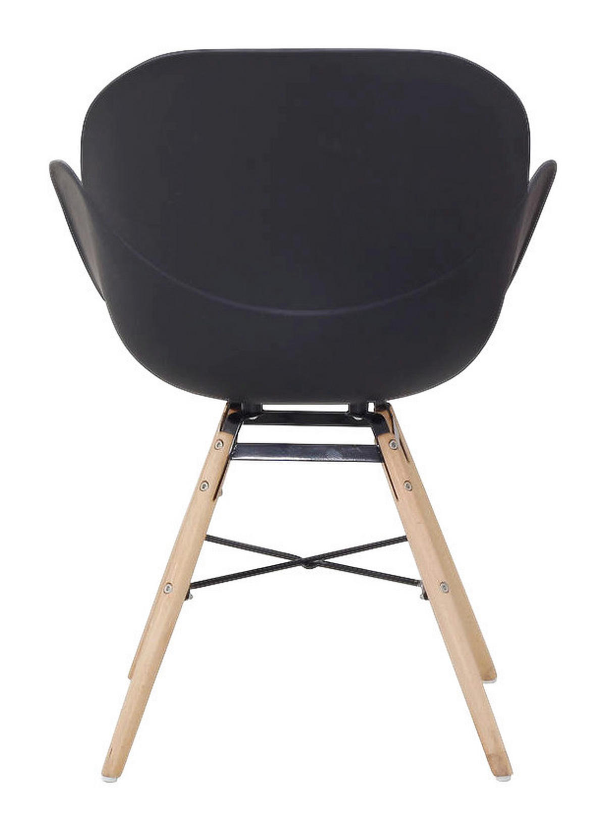 Stuhl Amalia 100 2er schwarz Kunststoff B/H/T: ca. 59x83,5x57,5 cm Amalia 100 2er - Eiche/schwarz (59,00/83,50/57,50cm) - 360 Living