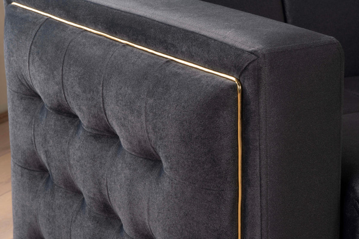 Funktionsgarnitur Cavana anthrazit Microfaser Cavana - gold/anthrazit