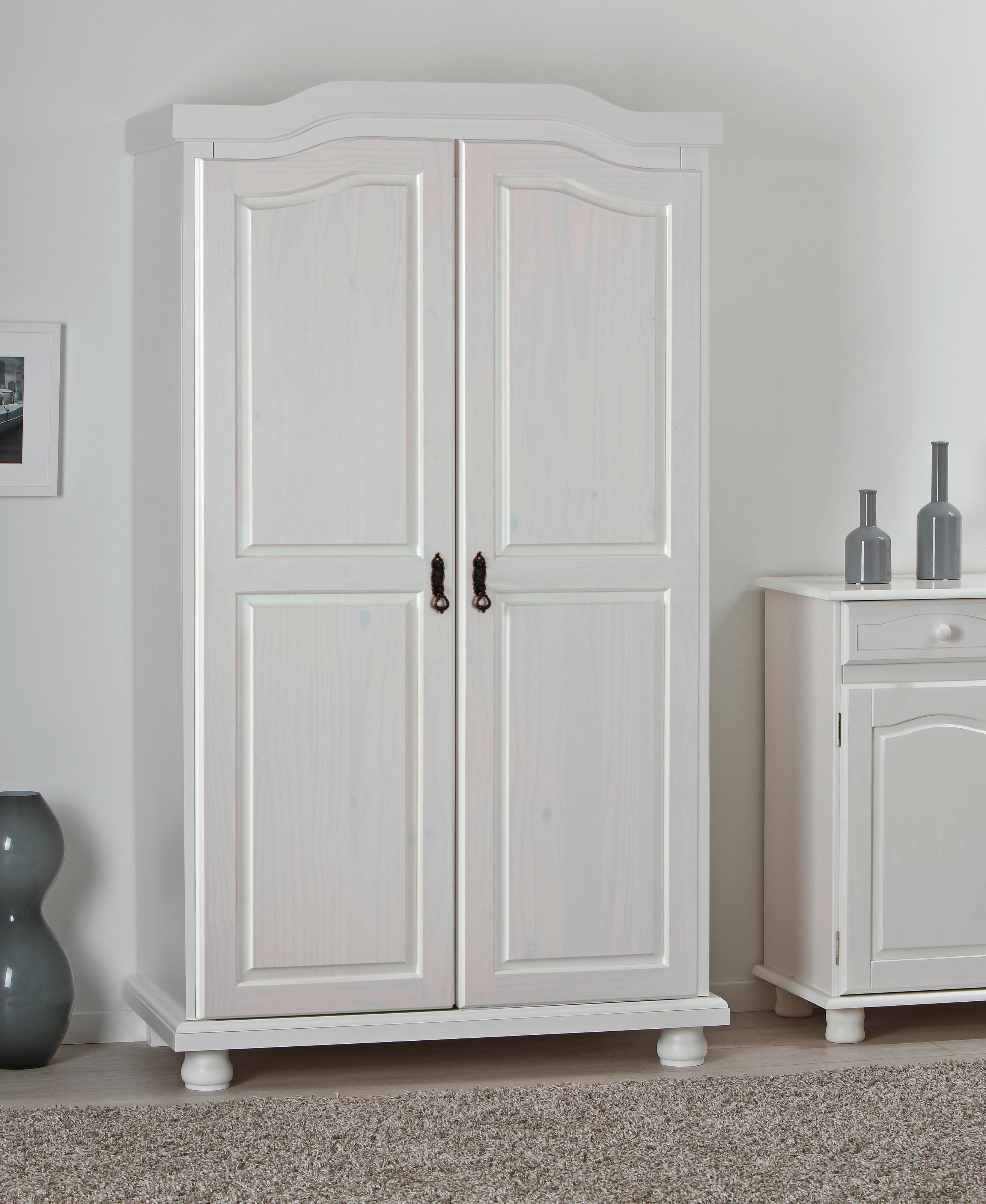 Kleiderschrank Hedda  B/H/T: ca. 104x180x56 cm Hedda - weiß (104,00/180,00/56,00cm) - Inter Link