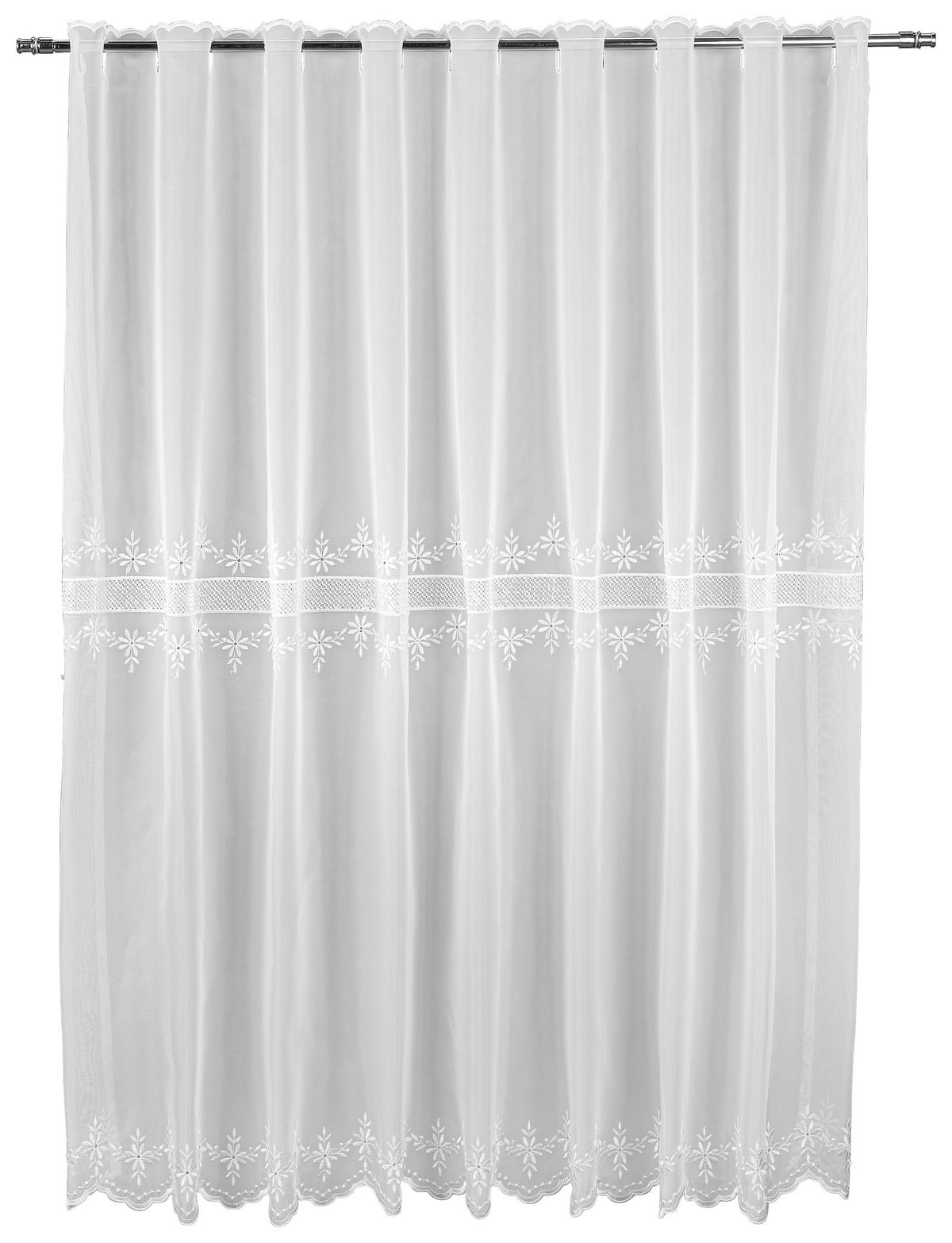 Scheibengardine Ettky weiß B/L: ca. 140x110 cm Ettky - weiß (140,00/110,00cm) - POCOline