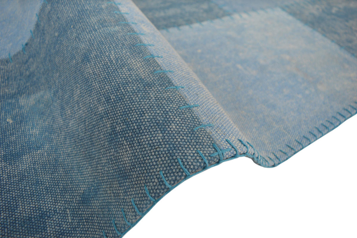 Kayoom Kurzflorteppich Lyrical 110 blau B/L: ca. 120x170 cm Lyrical 110 - blau/mehrfarbig (120,00/170,00cm) - Kayoom