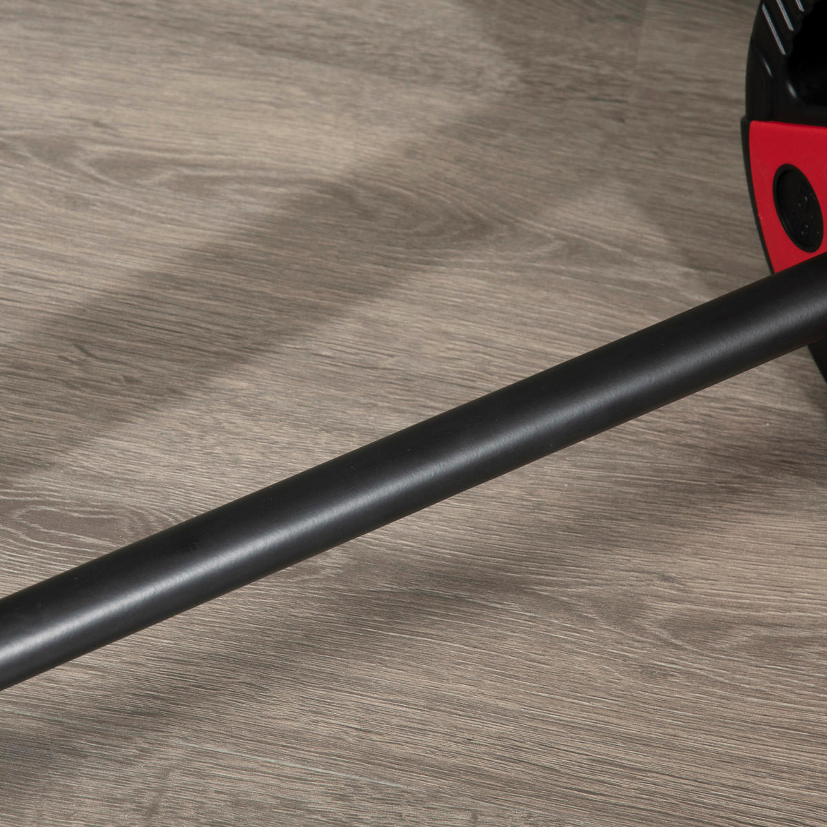 SPORTNOW Hantel-Set rot Kunststoff B/H/L: ca. 17x140x17 cm Langhantel_Set - rot/schwarz (17,00/17,00/140,00cm) - SPORTNOW