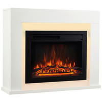 KAMINIO Elektrischer-Kamin MATTI weiß MDF Metall Glas B/H/T: ca. 95x77x26 cm ca. 2000 W Matti - weiß (95,00/77,00/26,00cm) - KAMINIO