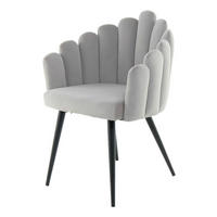 Stuhl Jeane 600 grau Microfaser B/H/T: ca. 61x85x58 cm Jeane 600 - schwarz/grau (61,00/85,00/58,00cm) - 360 Living