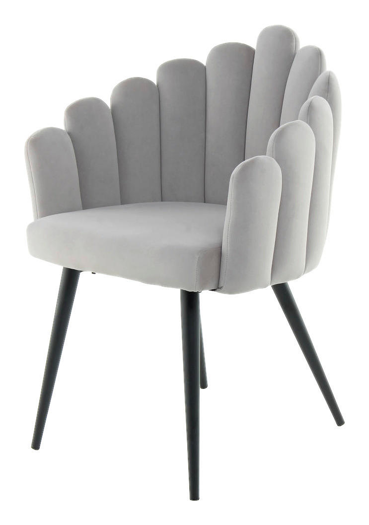Stuhl Jeane 600 grau Microfaser B/H/T: ca. 61x85x58 cm günstig online kaufen