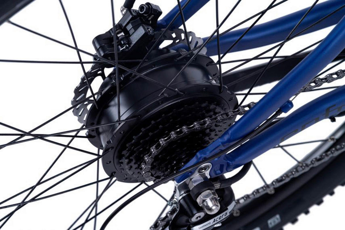 Adore E-Mountainbike Enforce Enforce 221E 29 Zoll Rahmenhöhe 49 cm 24 Gänge blau blau ca. 250 W ca. 36 V ca. 29 Zoll Enforce - blau - Adore