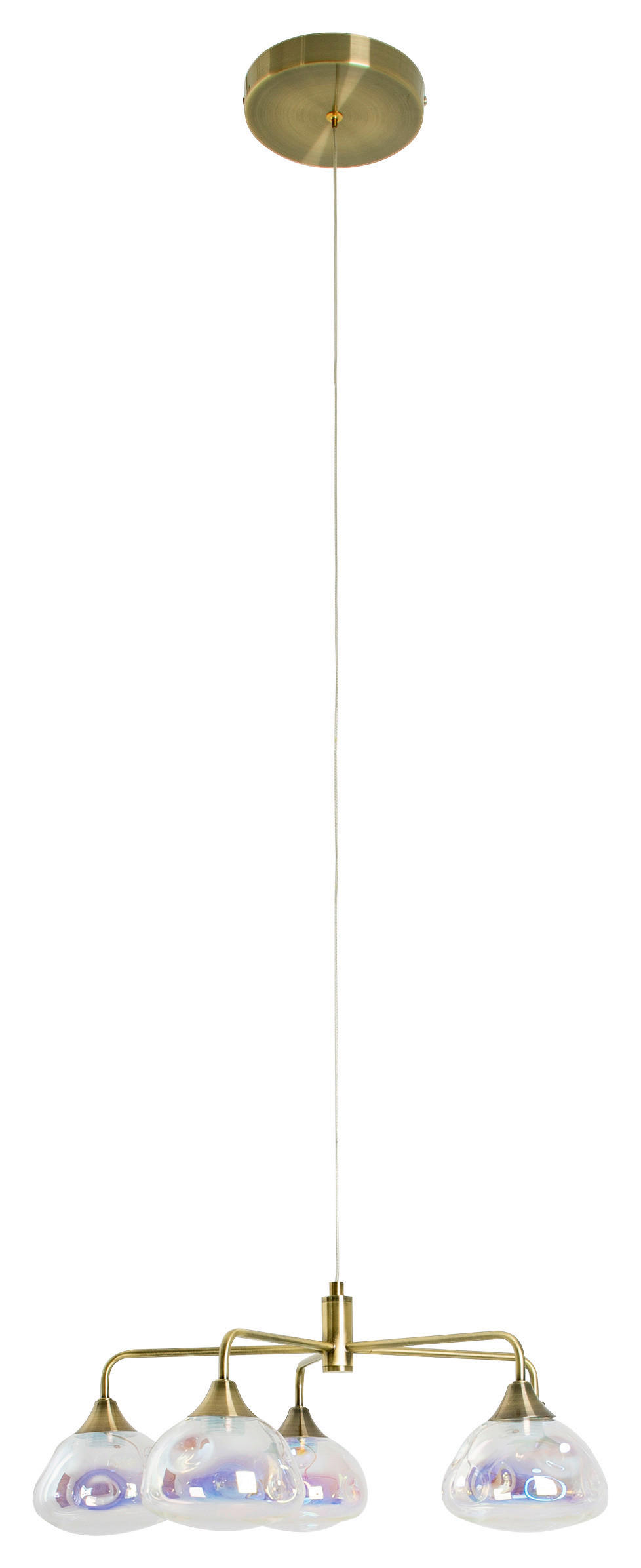 Näve Leuchten LED-Leuchten 7089945 messing Glas Metall B/H/T: ca. 50x120x50 cm null 5 Brennstellen Varna - messing (50,00/120,00/50,00cm) - Näve Leuchten