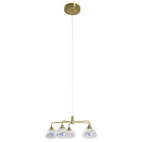 Näve Leuchten LED-Leuchten 7089945 messing Glas Metall B/H/T: ca. 50x120x50 cm null 5 Brennstellen Varna - messing (50,00/120,00/50,00cm) - Näve Leuchten
