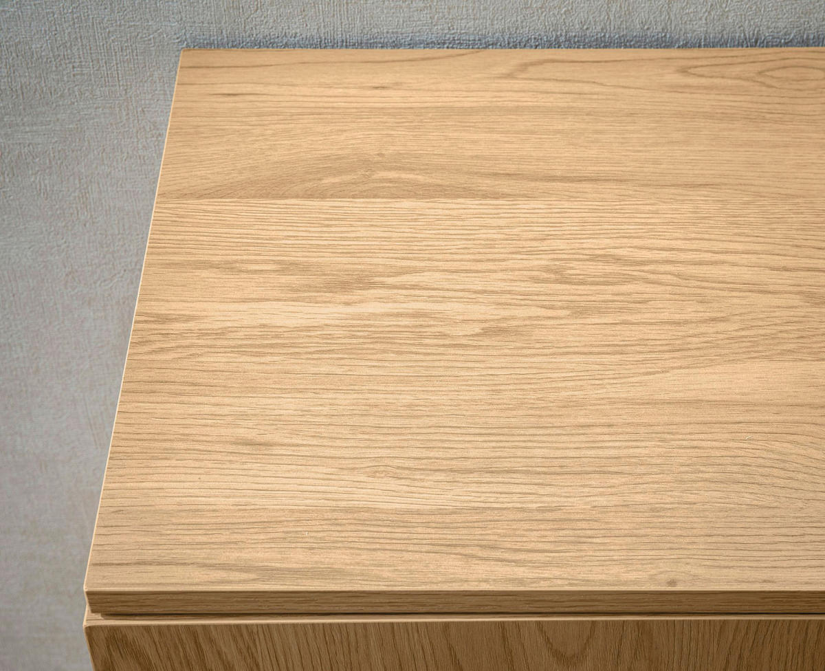 Sideboard natur Eiche Optik B/H/T: ca. 140x80x39 cm Sideboard - natur (140,00/80,00/39,00cm) - Wohnling