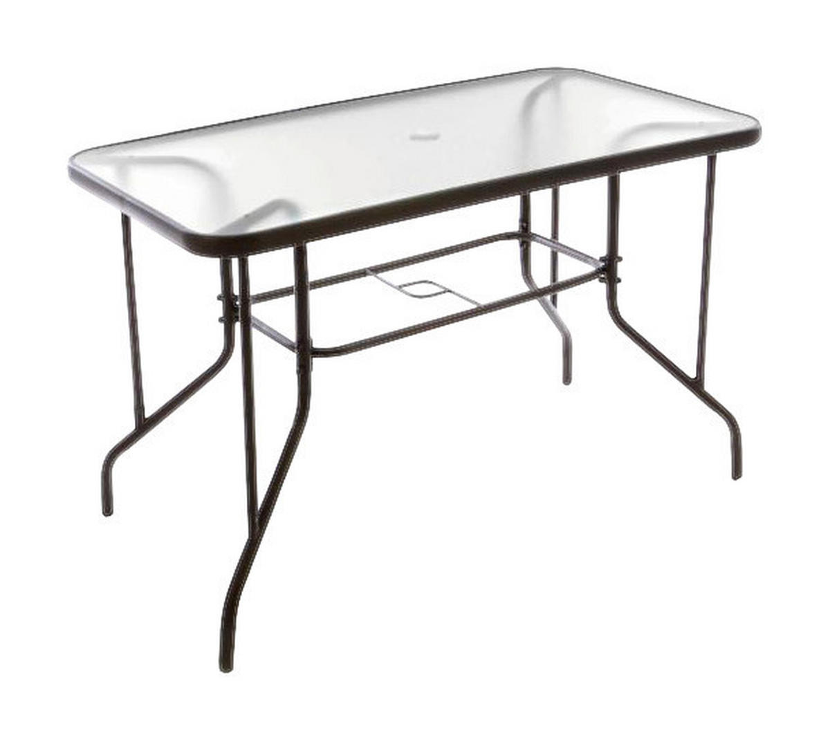 VCM Gartentisch braun Metall B/H/L: ca. 60x72x110 cm Gartentisch - braun (110,00/60,00/72,00cm) - VCM